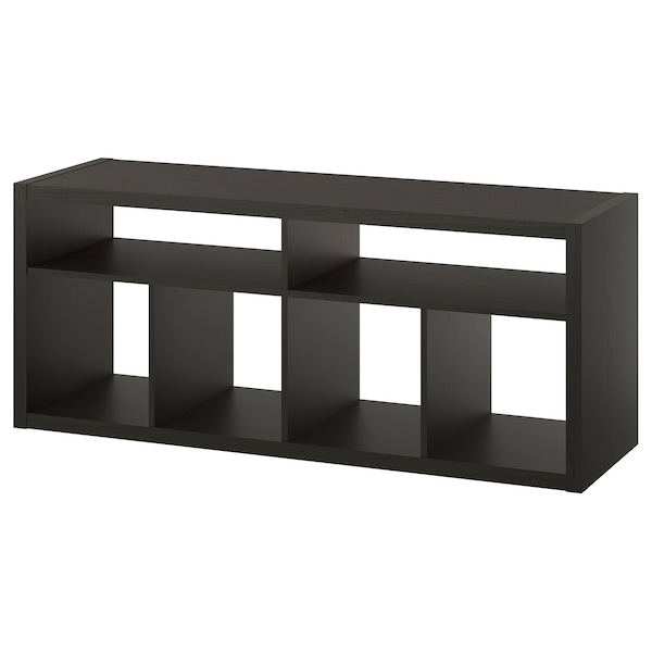 IKEA KALLAX TV unit, 57 3/4x23 1/2 in Black / Brown, Ikea Ireland | 1427FADIP