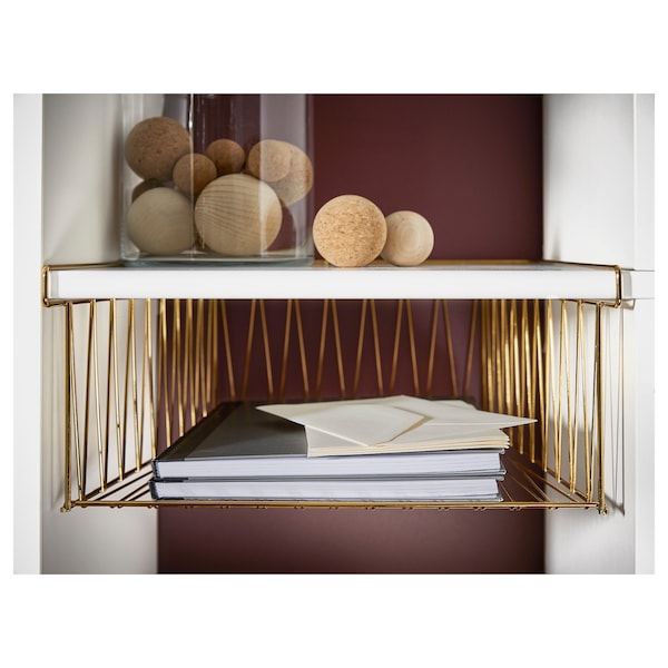 IKEA KALLAX Wire basket, brass color, 15 3/4x13 in, Ikea Ireland | 7068XQCFV