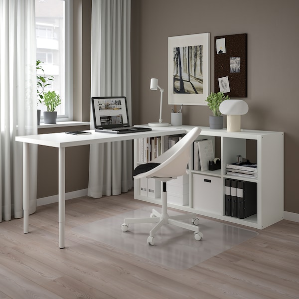 IKEA KALLAX / LAGKAPTEN workstation, 30 3/8x70 1/2x57 7/8 in White, Ikea Ireland | 3974OBYEI
