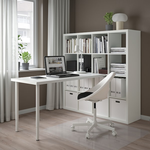IKEA KALLAX / LAGKAPTEN workstation, 57 7/8x70 1/2x57 7/8 in White, Ikea Ireland | 1056ATYGV