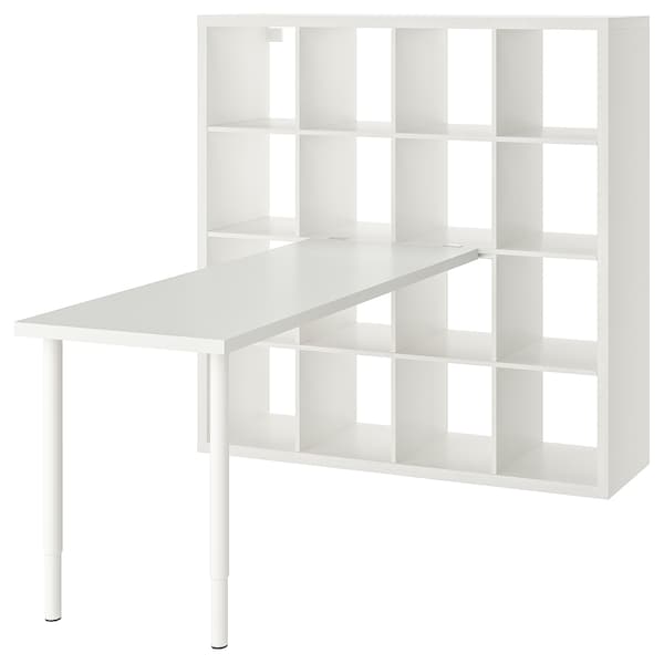 IKEA KALLAX / LAGKAPTEN workstation, 57 7/8x70 1/2x57 7/8 in White, Ikea Ireland | 1056ATYGV
