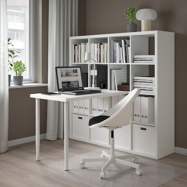 IKEA KALLAX / LINNMON workstation, 57 7/8x54 3/4x57 7/8 in White, Ikea Ireland | 7248MPKFI
