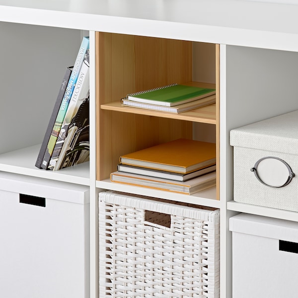 IKEA KALLAX insert with 1 shelf, 13x13 in Pine, Ikea Ireland | 0934HFDGB