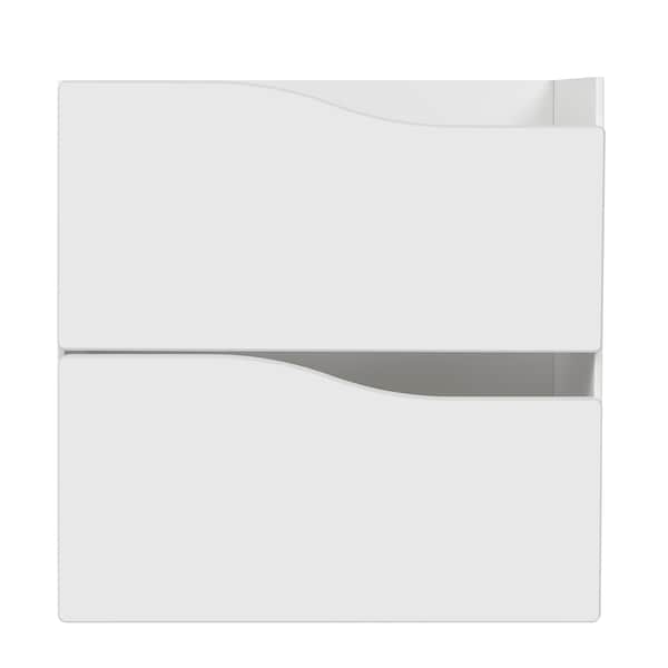 IKEA KALLAX insert with 2 drawers, 13x13 in Wave Shaped / White, Ikea Ireland | 4375XYZKG