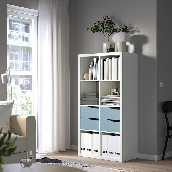 IKEA KALLAX insert with 2 drawers, 13x13 in Wave Shaped / Blue, Ikea Ireland | 5146WVNBI