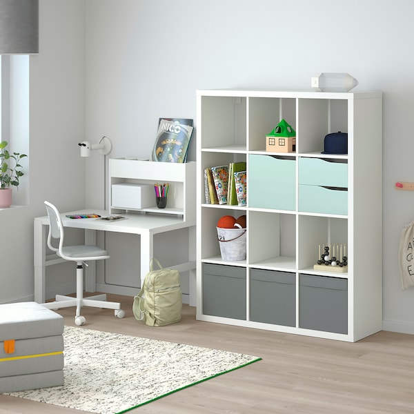 IKEA KALLAX insert with 2 drawers, 13x13 in Wave Shaped / Pale Turquoise, Ikea Ireland | 7693ABQWT