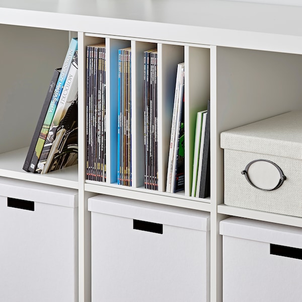 IKEA KALLAX insert with 4 shelves, 13x13 in White, Ikea Ireland | 8973TRVBU