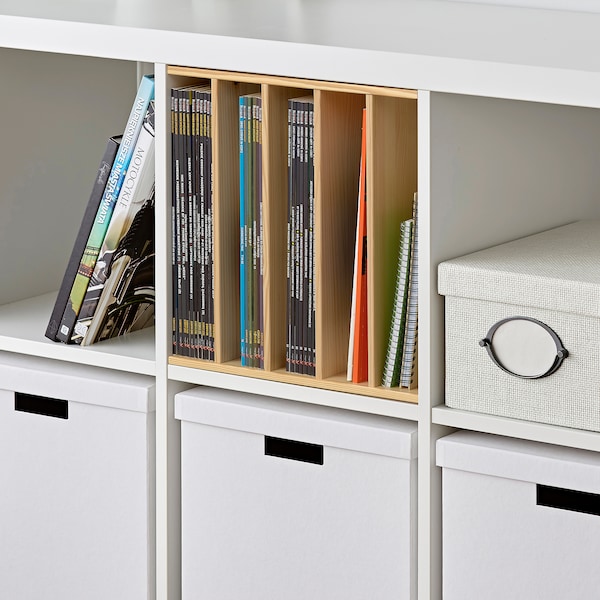 IKEA KALLAX insert with 4 shelves, 13x13 in Pine, Ikea Ireland | 8942KADFG