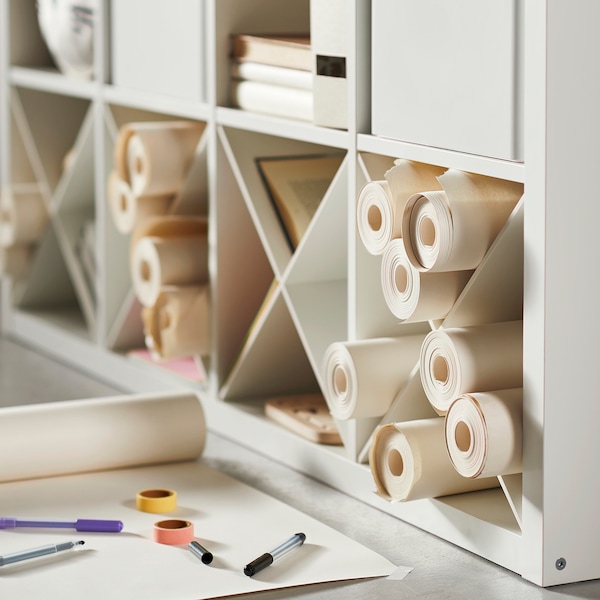 IKEA KALLAX insert with compartments, white, Ikea Ireland | 3950JINOY