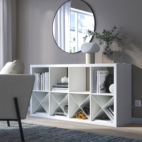 IKEA KALLAX insert with compartments, white, Ikea Ireland | 3950JINOY