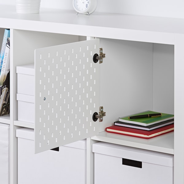 IKEA KALLAX insert with pegboard, white, 13x13 in, Ikea Ireland | 5018WGNOT