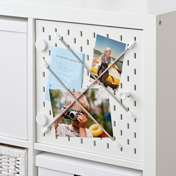 IKEA KALLAX insert with pegboard, white, 13x13 in, Ikea Ireland | 5018WGNOT
