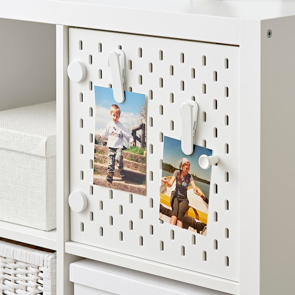 IKEA KALLAX insert with pegboard, white, 13x13 in, Ikea Ireland | 5018WGNOT