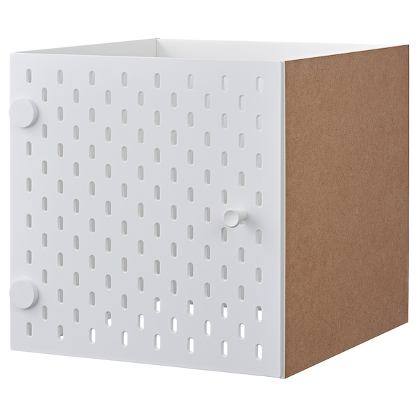 IKEA KALLAX insert with pegboard, white, 13x13 in, Ikea Ireland | 5018WGNOT