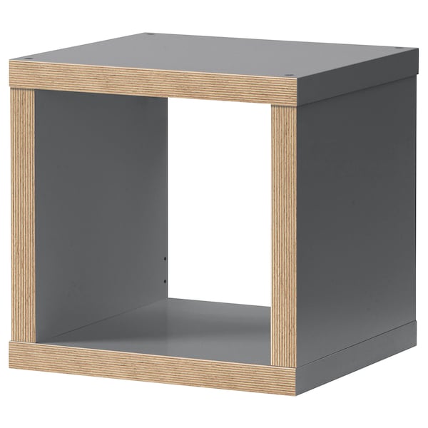 IKEA KALLAX shelf unit, 16 3/8x16 in Gray / Wood Effect, Ikea Ireland | 8105GRBYE