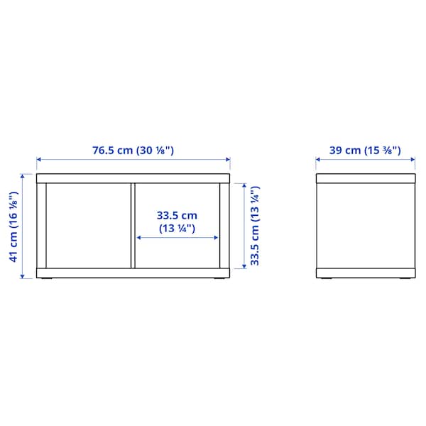 IKEA KALLAX shelf unit, 30 1/8x16 1/8 in Black / Brown, Ikea Ireland | 4120FHEJP
