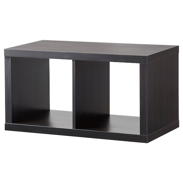 IKEA KALLAX shelf unit, 30 1/8x16 1/8 in Black / Brown, Ikea Ireland | 4120FHEJP