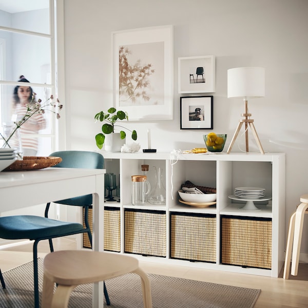 IKEA KALLAX shelf unit, 30 1/8x57 5/8 in White, Ikea Ireland | 3019RUJNI