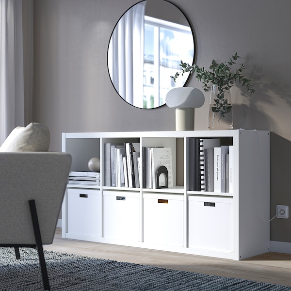 IKEA KALLAX shelf unit, 30 1/8x57 5/8 in White, Ikea Ireland | 3019RUJNI