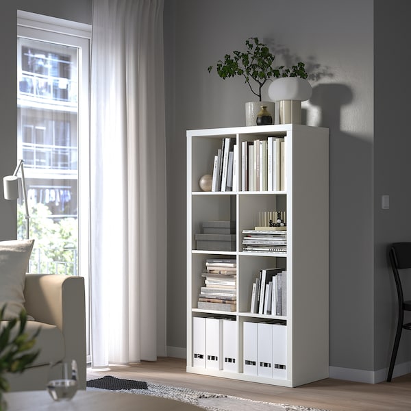 IKEA KALLAX shelf unit, 30 1/8x57 5/8 in White, Ikea Ireland | 3019RUJNI