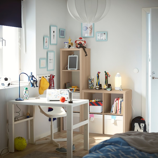 IKEA KALLAX shelf unit, white stained oak effect, 30 1/8x30 1/8 in, Ikea Ireland | 8015RDUVA