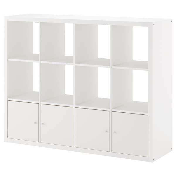 IKEA KALLAX shelf unit with 4 inserts, 57 7/8x44 1/8 in White, Ikea Ireland | 4625SAICR