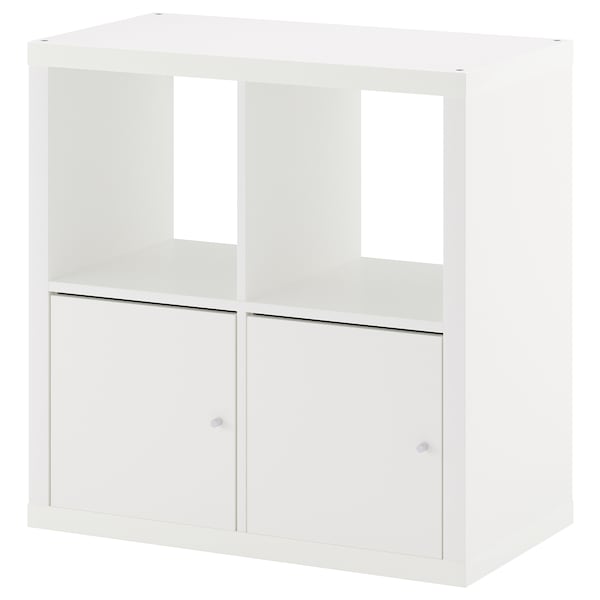 IKEA KALLAX shelf unit with doors, 30 3/8x30 3/8 in White, Ikea Ireland | 8273KEPYJ