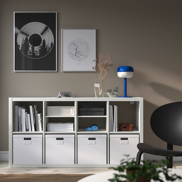 IKEA KALLAX shelving unit, with 2 shelf inserts, 57 7/8x30 3/8 in White, Ikea Ireland | 6374MNOZW