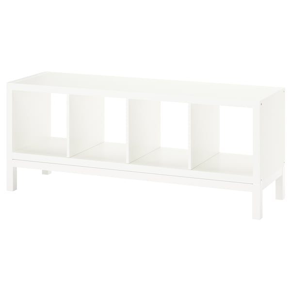 IKEA KALLAX shelving unit with underframe, 57 7/8x23 1/4 in White / White, Ikea Ireland | 3982ZMQFN