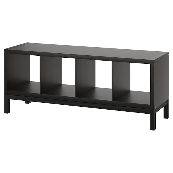 IKEA KALLAX shelving unit with underframe, 57 7/8x23 1/4 in Black / Brown / Black, Ikea Ireland | 0795BVGXT