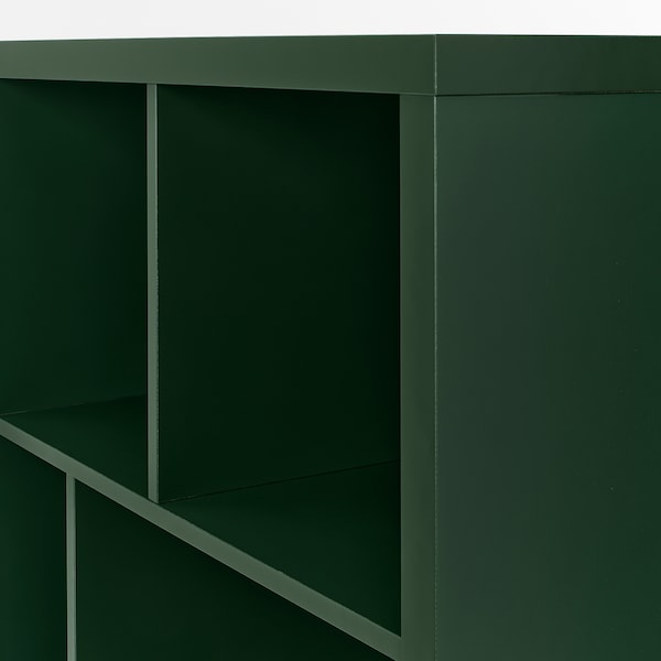 IKEA KALLAX shelving unit with underframe, dark green/black, 30 1/8x15 3/8x64 5/8 in, Ikea Ireland | 7094ARYSP