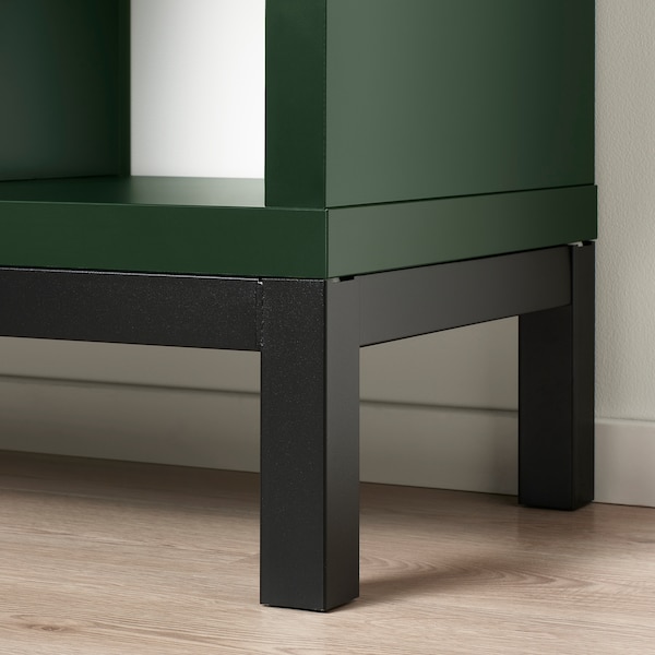 IKEA KALLAX shelving unit with underframe, dark green/black, 30 1/8x15 3/8x64 5/8 in, Ikea Ireland | 7094ARYSP