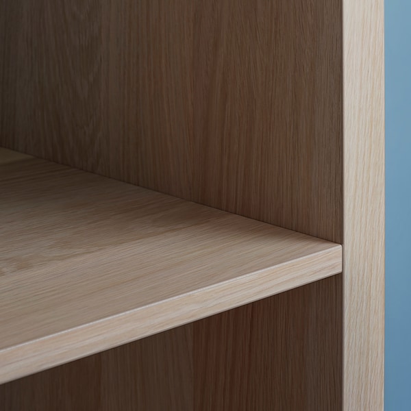 IKEA KALLAX shelving unit with underframe, 30 3/8x37 in White Stained Oak Effect / Black, Ikea Ireland | 1084EWBHU
