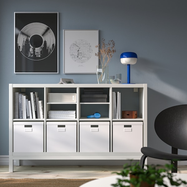 IKEA KALLAX shelving unit with underframe, 57 7/8x37 in White, Ikea Ireland | 8095RQMTV