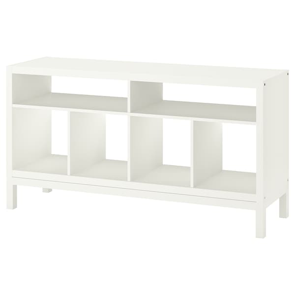IKEA KALLAX tv bench with underframe, 57 7/8x15 3/8x30 3/4 in White, Ikea Ireland | 3921UPCKI