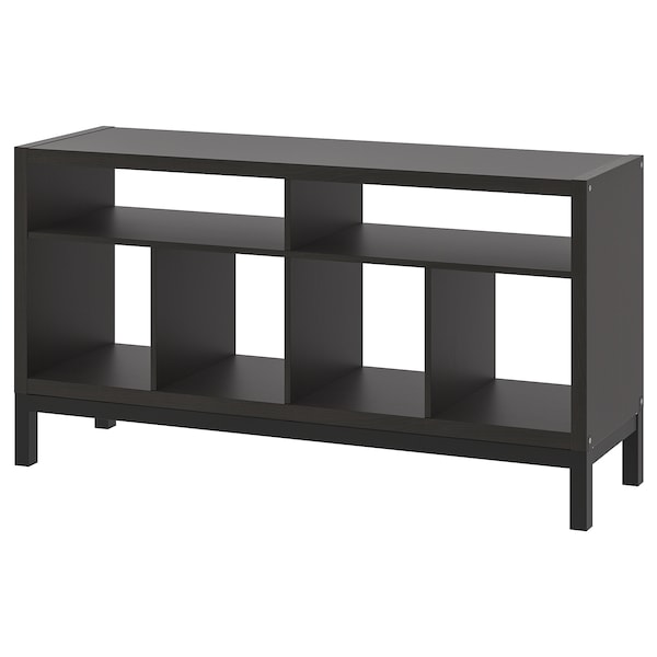 IKEA KALLAX tv bench with underframe, 57 7/8x15 3/8x30 3/4 in Black / Brown, Ikea Ireland | 2584AFLOR