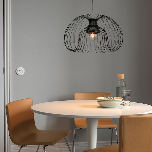 IKEA KALLFRONT / HEMMA pendant lamp, black, 20 in, Ikea Ireland | 0519IEPBX