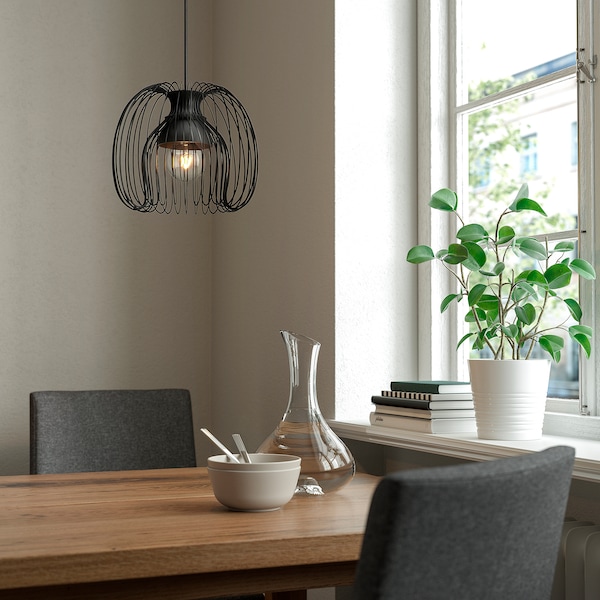 IKEA KALLFRONT / HEMMA pendant lamp, black, 13 in, Ikea Ireland | 7463IPHAD