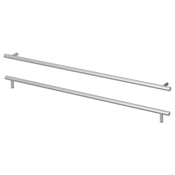IKEA KALLRÖR handle, stainless steel, 23 1/2 in, 2 pack, Ikea Ireland | 7910TNJYO