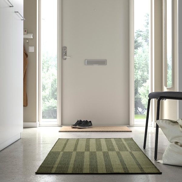 IKEA KANTSTOLPE rug flatwoven, in/outdoor, green, 2'7 inx4'11 in, Ikea Ireland | 3645IPLEO