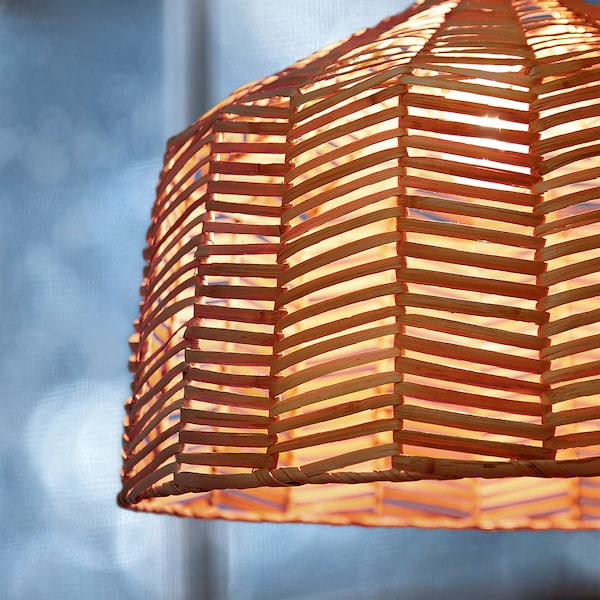 IKEA KAPPELAND / HEMMA pendant lamp Rattan / Black, Ikea Ireland | 5198BGWXL