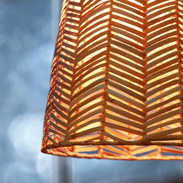 IKEA KAPPELAND / HEMMA pendant lamp Rattan / White, Ikea Ireland | 8203MAKUT