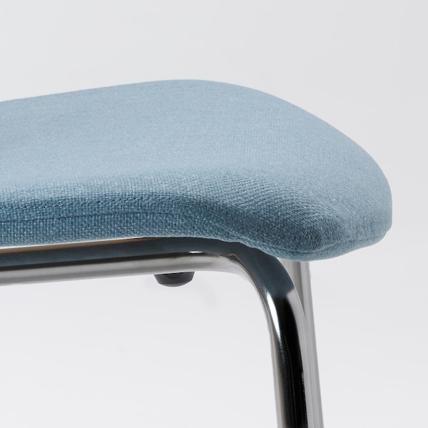 IKEA KARLPETTER chair Gunnared Light Blue / Sefast Chrome Plated, Ikea Ireland | 8736LUYXA