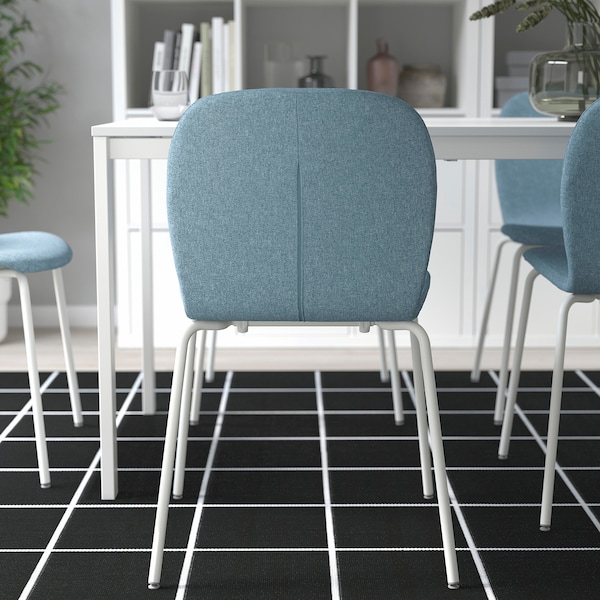 IKEA KARLPETTER chair Gunnared Light Blue / Sefast White, Ikea Ireland | 1806BQYGI