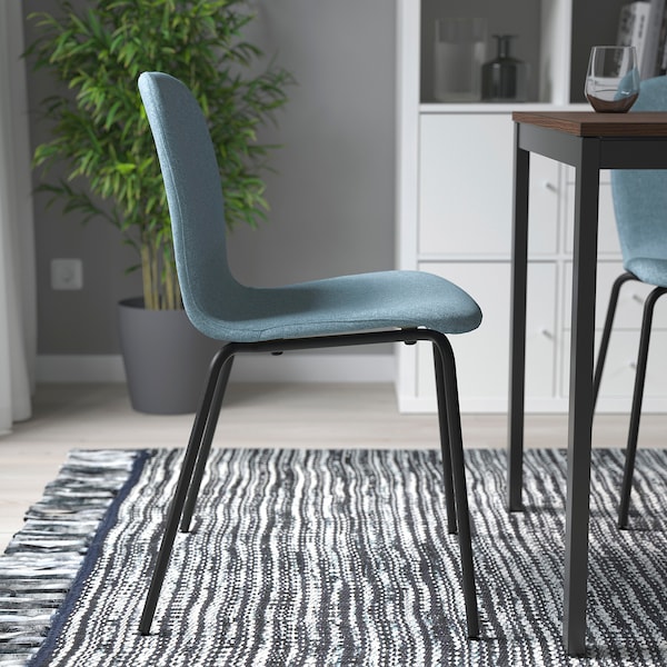 IKEA KARLPETTER chair Gunnared Light Blue / Sefast Black, Ikea Ireland | 0862RMLBP