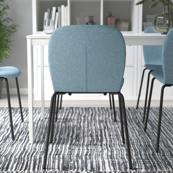 IKEA KARLPETTER chair Gunnared Light Blue / Sefast Black, Ikea Ireland | 0862RMLBP