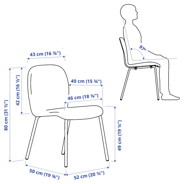 IKEA KARLPETTER chair Gunnared Light Green / Sefast White, Ikea Ireland | 7145SLPTU