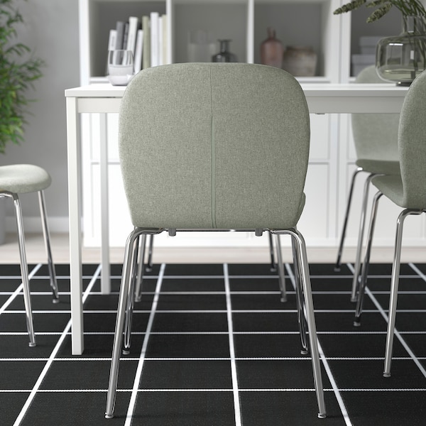 IKEA KARLPETTER chair Gunnared Light Green / Sefast Chrome Plated, Ikea Ireland | 3019CSWBF