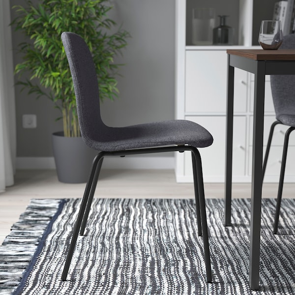IKEA KARLPETTER chair Gunnared Medium Gray / Sefast Black, Ikea Ireland | 5481PZHFG