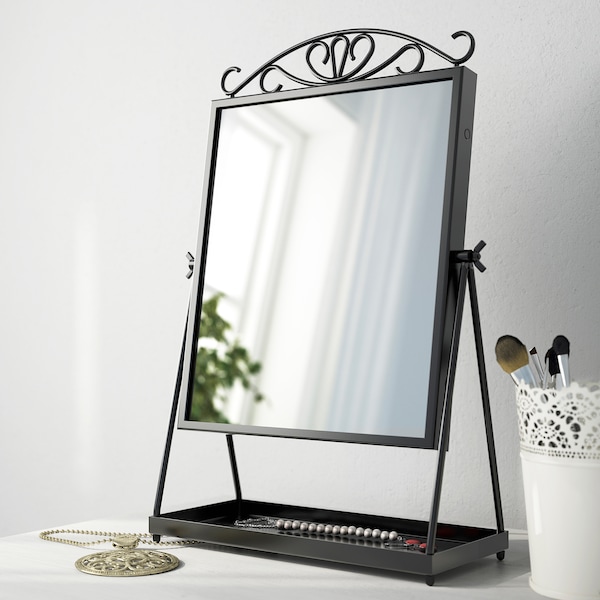 IKEA KARMSUND table mirror, black, 10 5/8x16 7/8 in, Ikea Ireland | 8546QUGPD